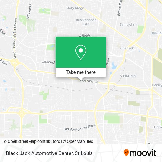 Black Jack Automotive Center map