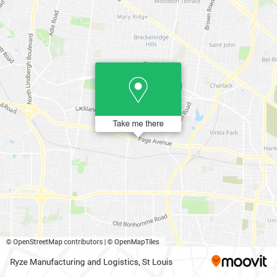 Ryze Manufacturing and Logistics map