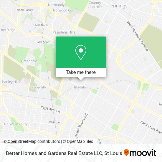 Mapa de Better Homes and Gardens Real Estate LLC