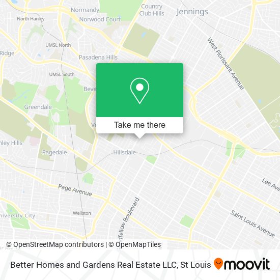 Better Homes and Gardens Real Estate LLC map