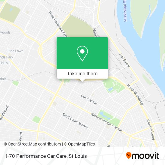 I-70 Performance Car Care map