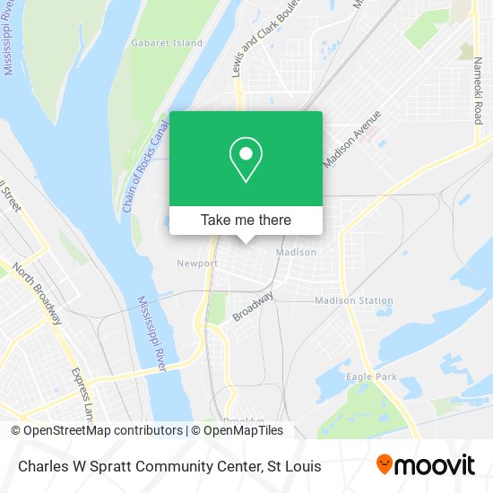 Charles W Spratt Community Center map