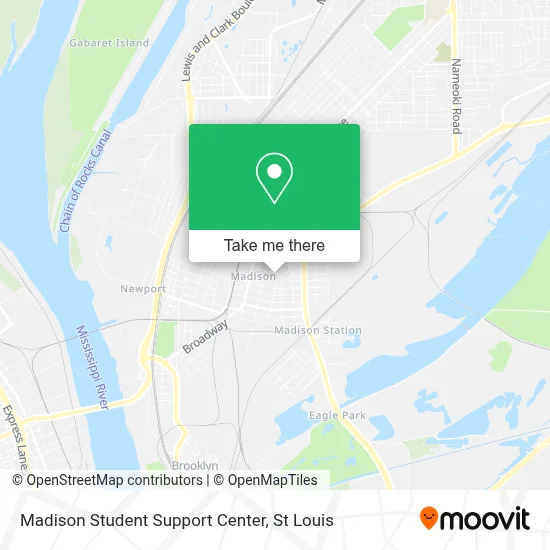 Madison Student Support Center map