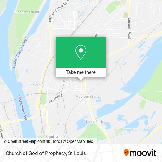 Church of God of Prophecy map