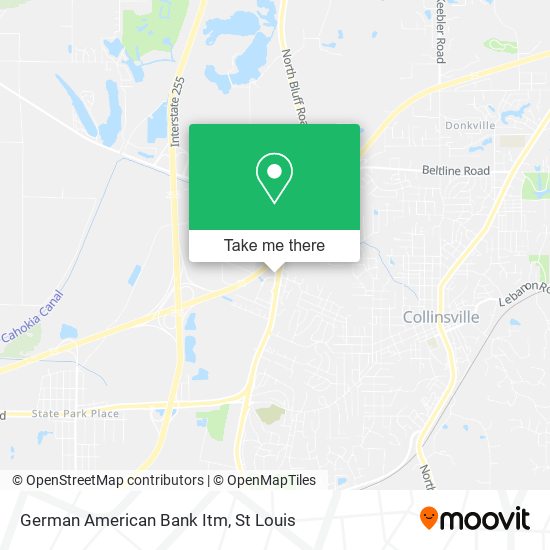 German American Bank Itm map