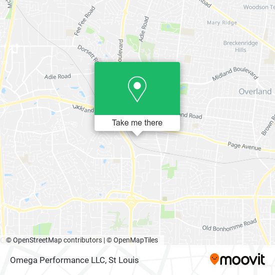 Omega Performance LLC map