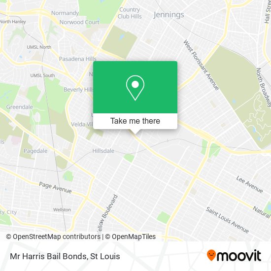 Mr Harris Bail Bonds map