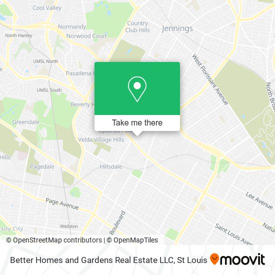 Mapa de Better Homes and Gardens Real Estate LLC