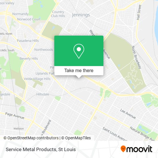 Service Metal Products map