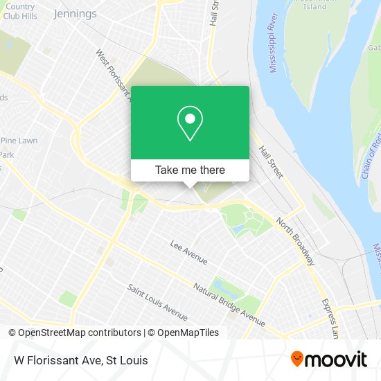 Mapa de W Florissant Ave