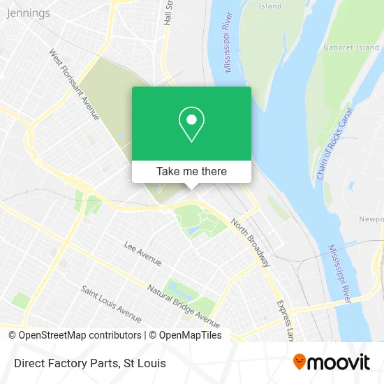 Direct Factory Parts map