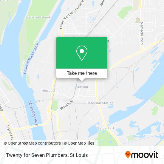 Twenty for Seven Plumbers map