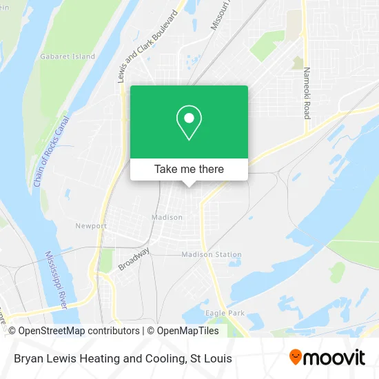 Bryan Lewis Heating and Cooling map