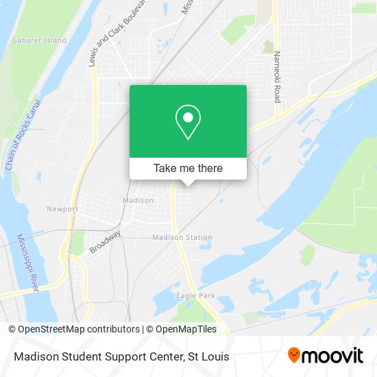 Mapa de Madison Student Support Center
