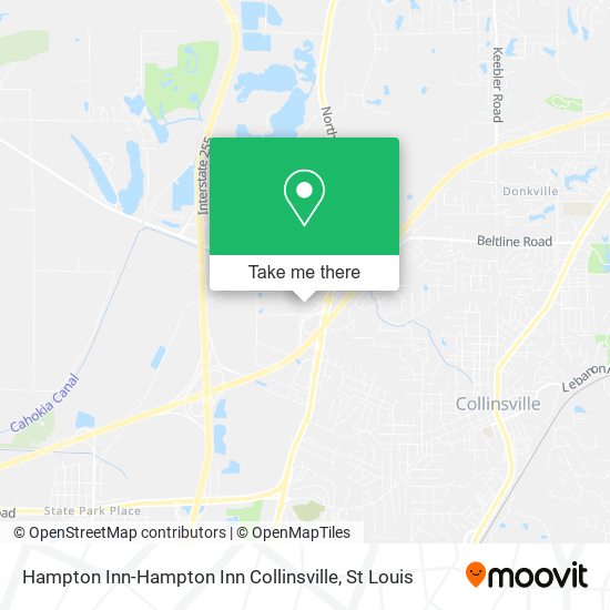 Hampton Inn-Hampton Inn Collinsville map