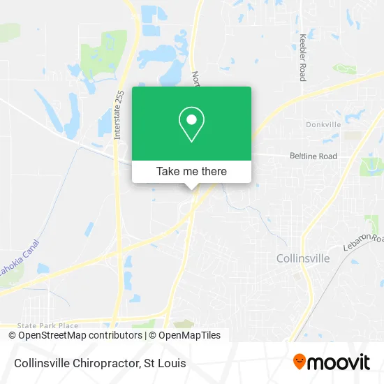 Collinsville Chiropractor map