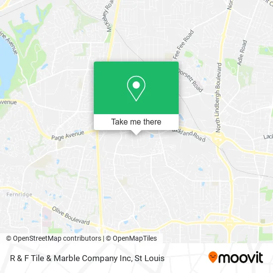 R & F Tile & Marble Company Inc map