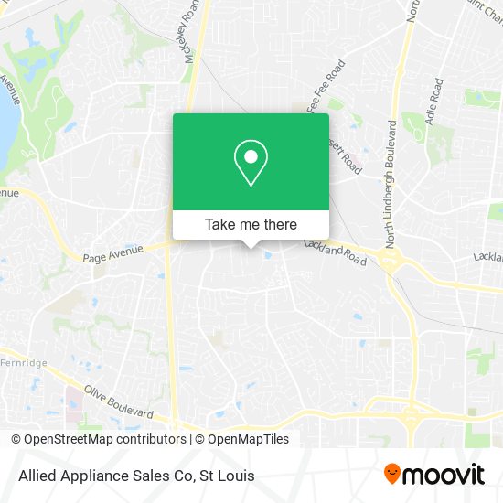 Mapa de Allied Appliance Sales Co