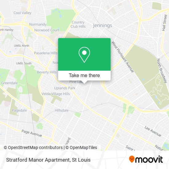 Stratford Manor Apartment map