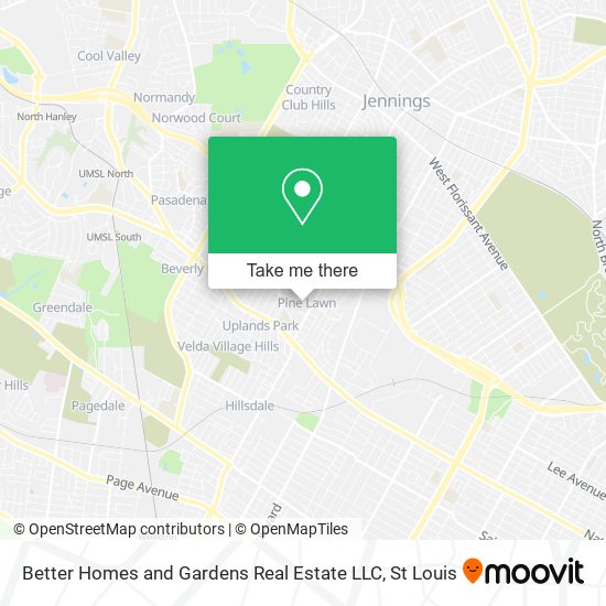 Better Homes and Gardens Real Estate LLC map