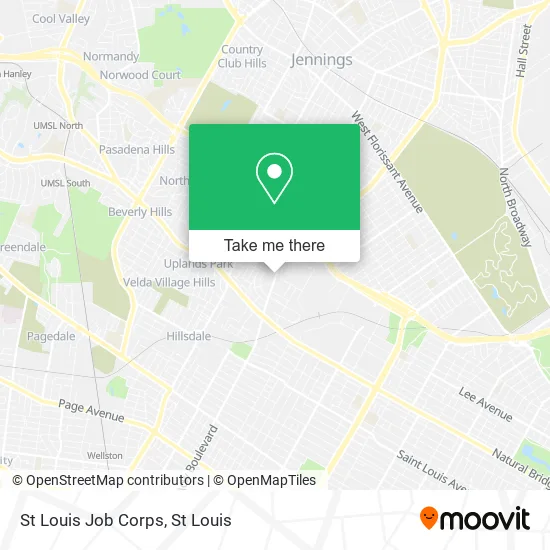 St Louis Job Corps map