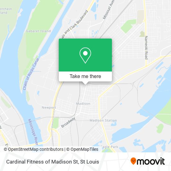 Cardinal Fitness of Madison St map