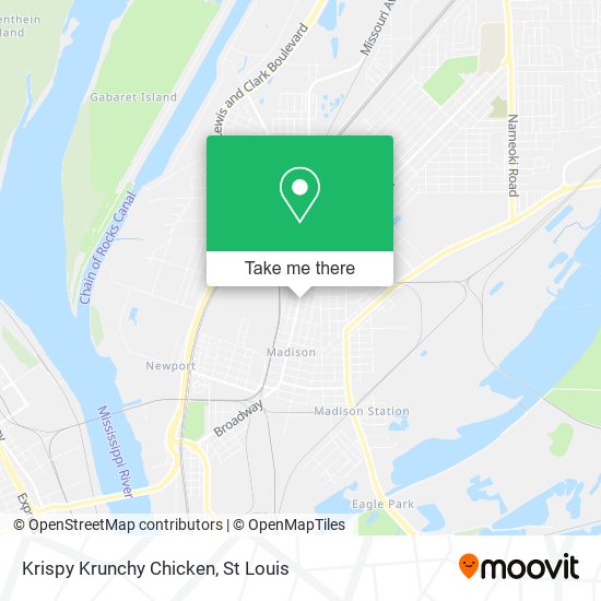 Krispy Krunchy Chicken map