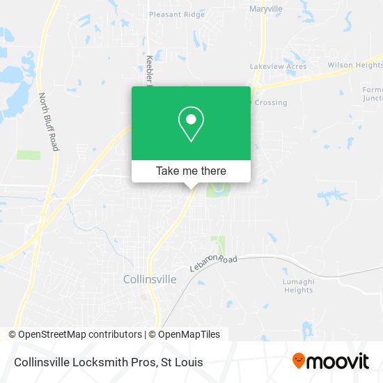 Mapa de Collinsville Locksmith Pros