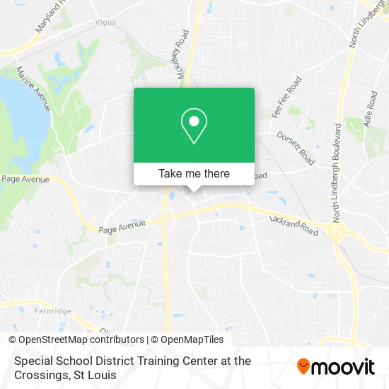 Special School District Training Center at the Crossings map