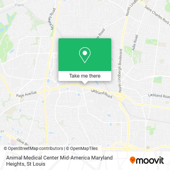Animal Medical Center Mid-America Maryland Heights map