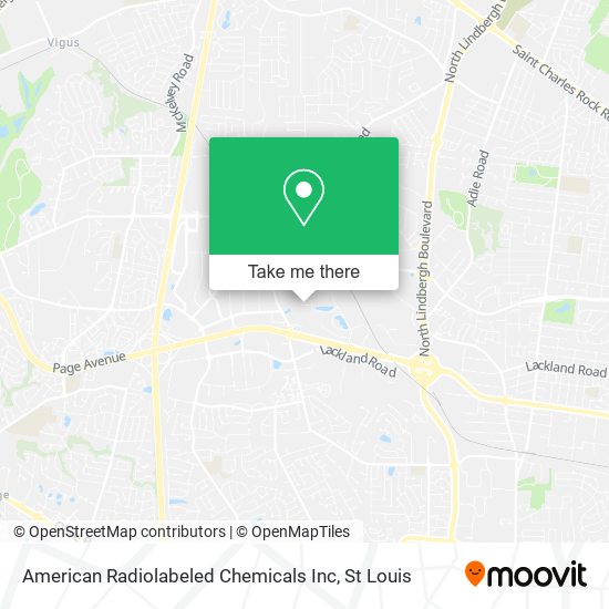 Mapa de American Radiolabeled Chemicals Inc
