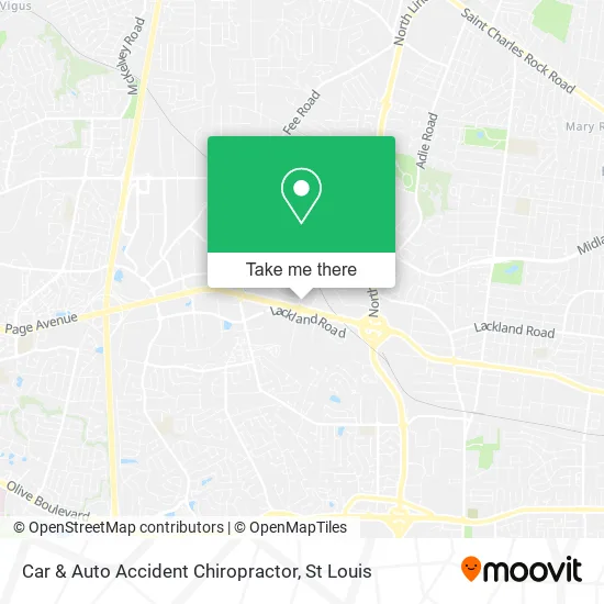 Car & Auto Accident Chiropractor map