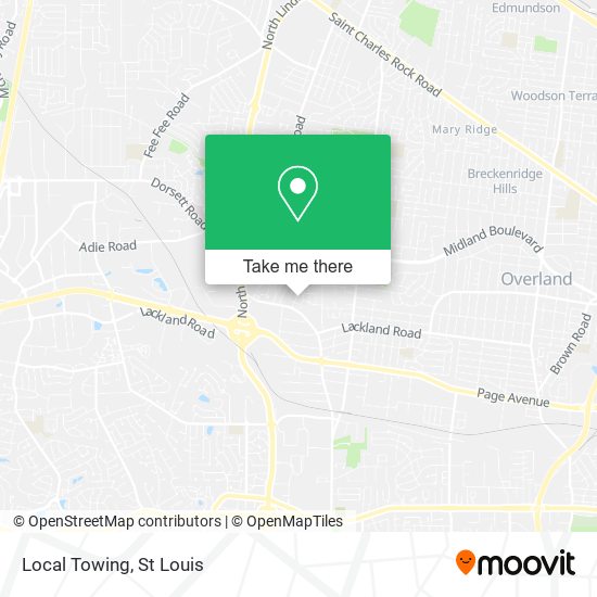 Local Towing map