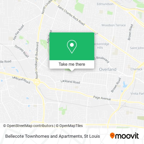 Mapa de Bellecote Townhomes and Apartments