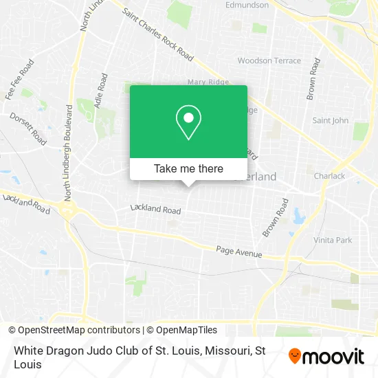 White Dragon Judo Club of St. Louis, Missouri map