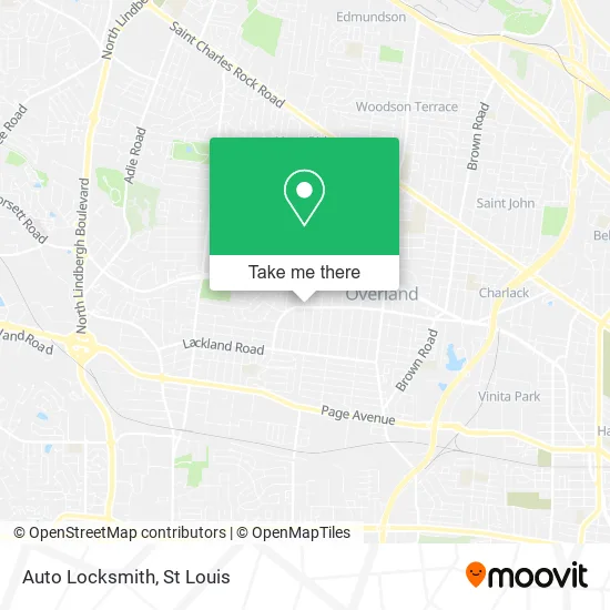 Auto Locksmith map