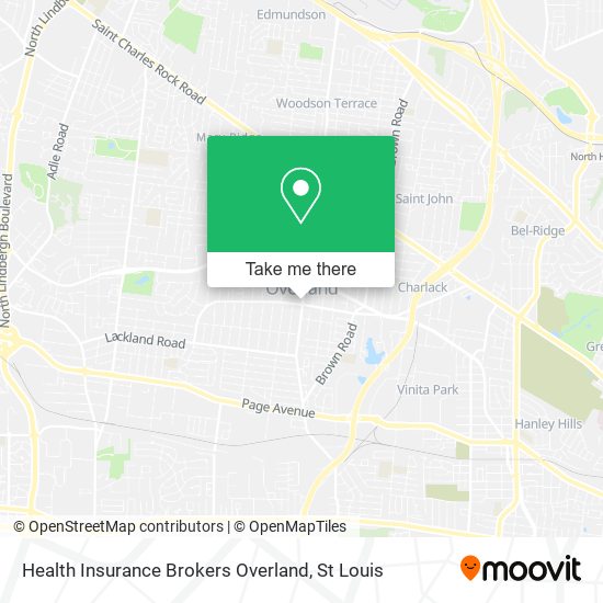 Health Insurance Brokers Overland map