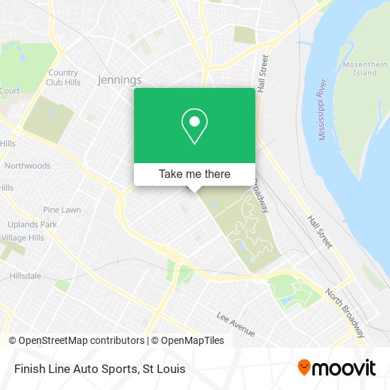 Mapa de Finish Line Auto Sports