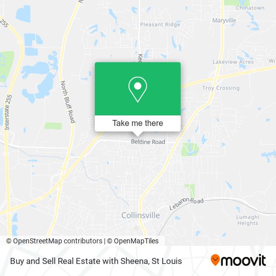 Buy and Sell Real Estate with Sheena map