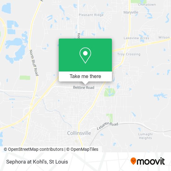 Mapa de Sephora at Kohl's