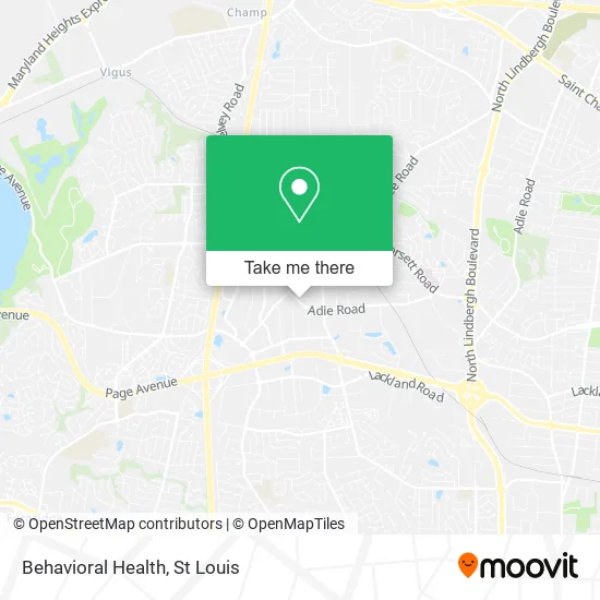 Behavioral Health map