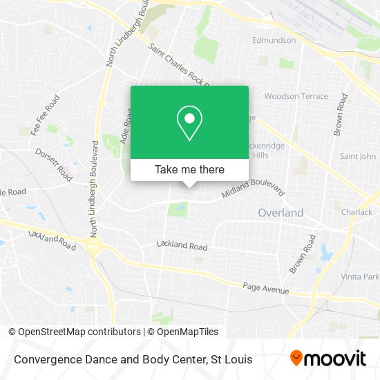 Mapa de Convergence Dance and Body Center