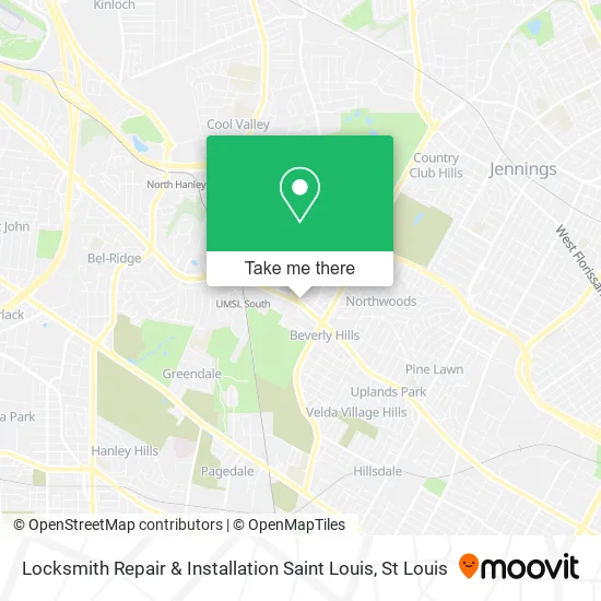 Locksmith Repair & Installation Saint Louis map