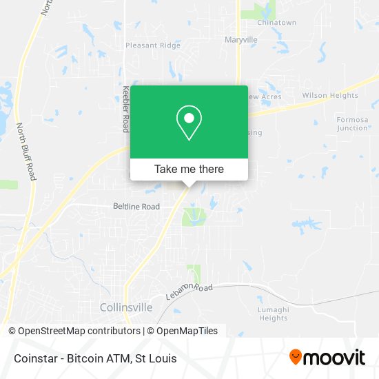 Mapa de Coinstar - Bitcoin ATM