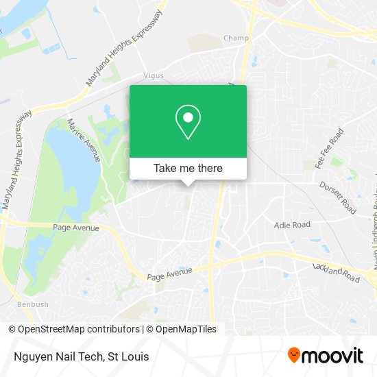 Mapa de Nguyen Nail Tech