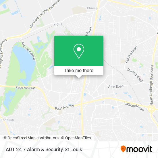 ADT 24 7 Alarm & Security map
