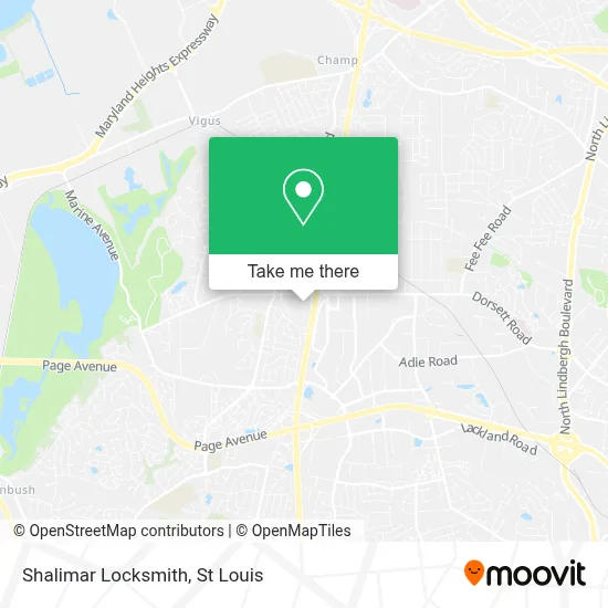Shalimar Locksmith map