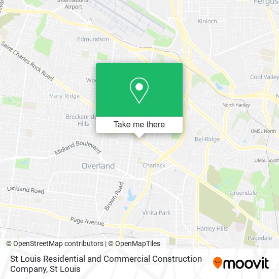 St Louis Residential and Commercial Construction Company map
