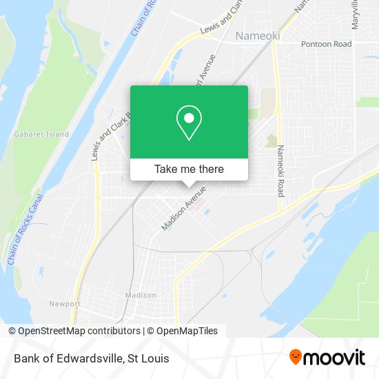 Mapa de Bank of Edwardsville
