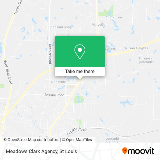 Meadows Clark Agency map